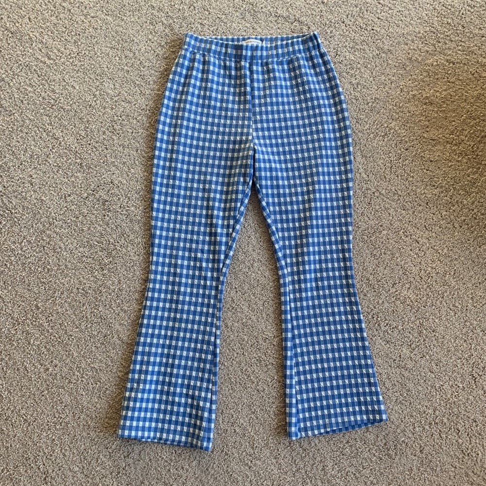 Urban Outfitters blue and white gingham pants